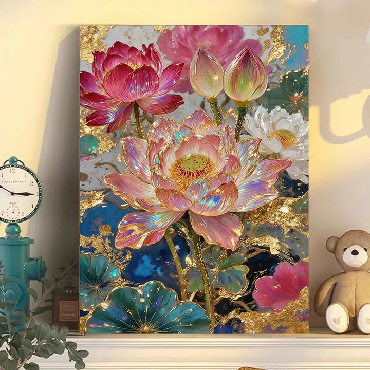 Luxurious Floral Abstract Canvas Wall Art Stornfield