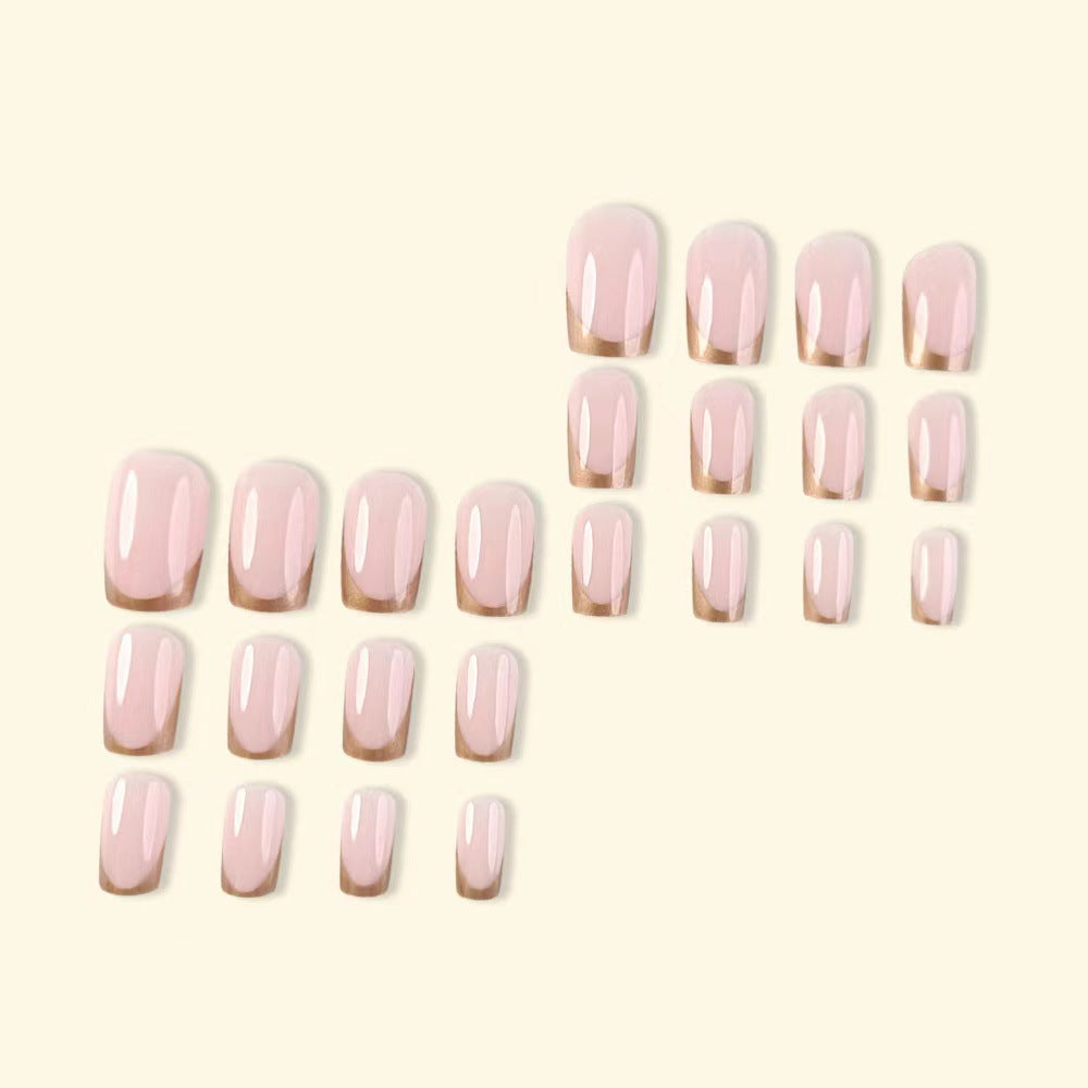 Elegant artificial nails with gold accents Stornfield