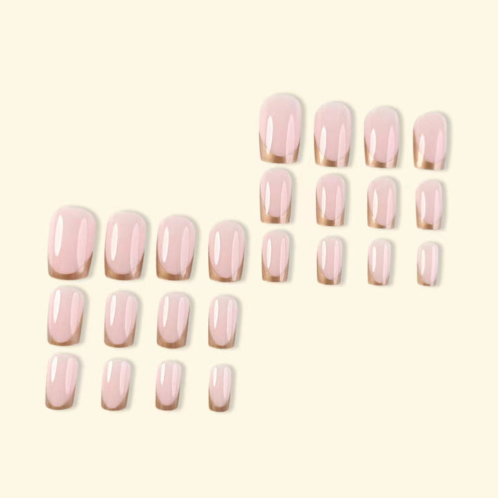 Elegant artificial nails with gold accents Stornfield