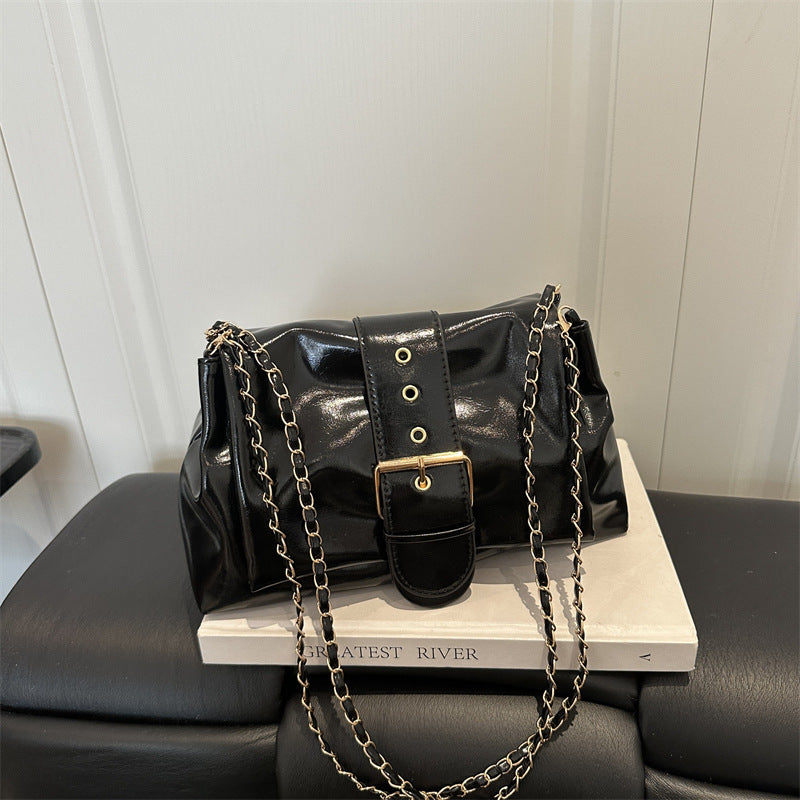 Patent Leather Shoulder Bag
