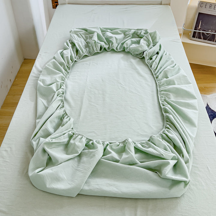 Lightweight Cotton Bunk-Bed Bedding Set with Duvet Cover Pillowcase and Fitted Sheet