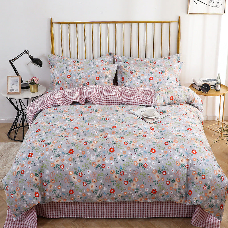 Checked Pattern Bedding Set