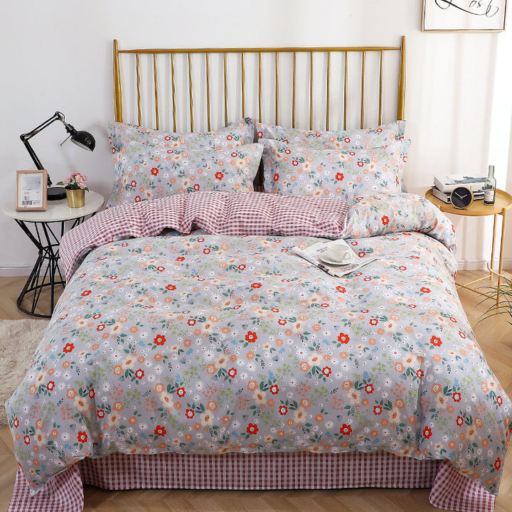 Checked Pattern Bedding Set