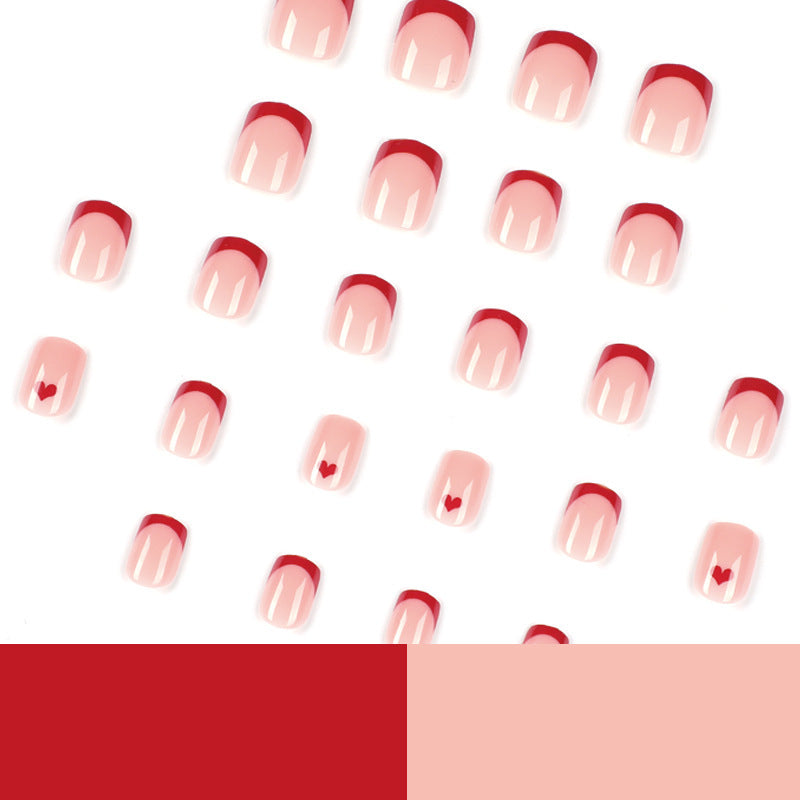 Artistic Heart Design Press-On Nail Set Stornfield