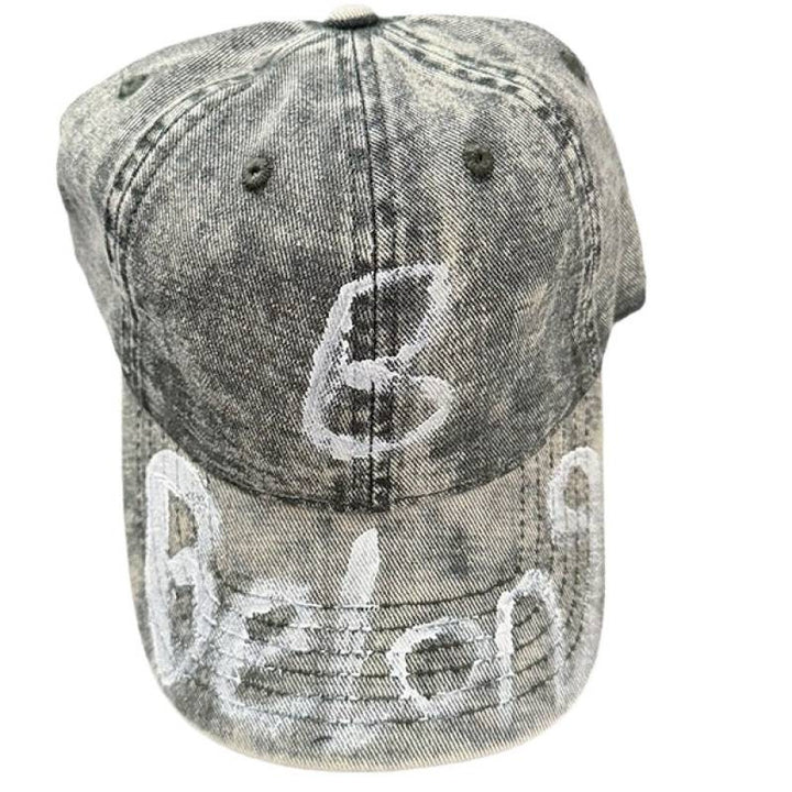 Women's Distressed Denim Adjustable Baseball Cap Stornfield