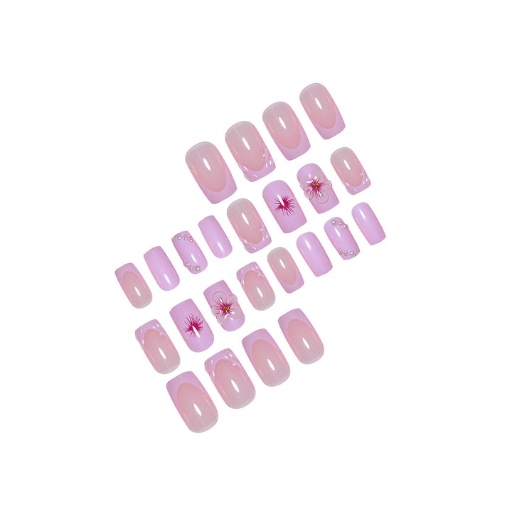3D Floral Acrylic Nail Enhancements Stornfield