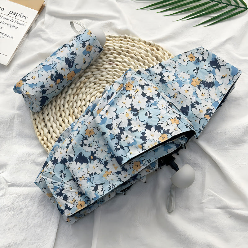 Ladies Folding Umbrella with Elegant Floral Pattern Stornfield