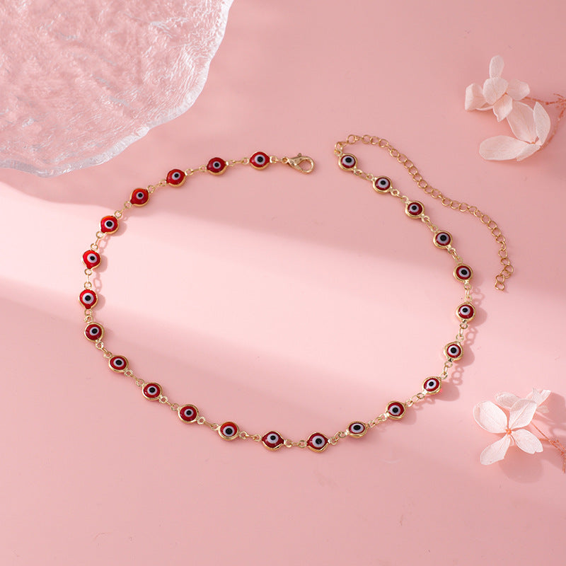 Decorative Evil Eye Charm Necklace Stornfield