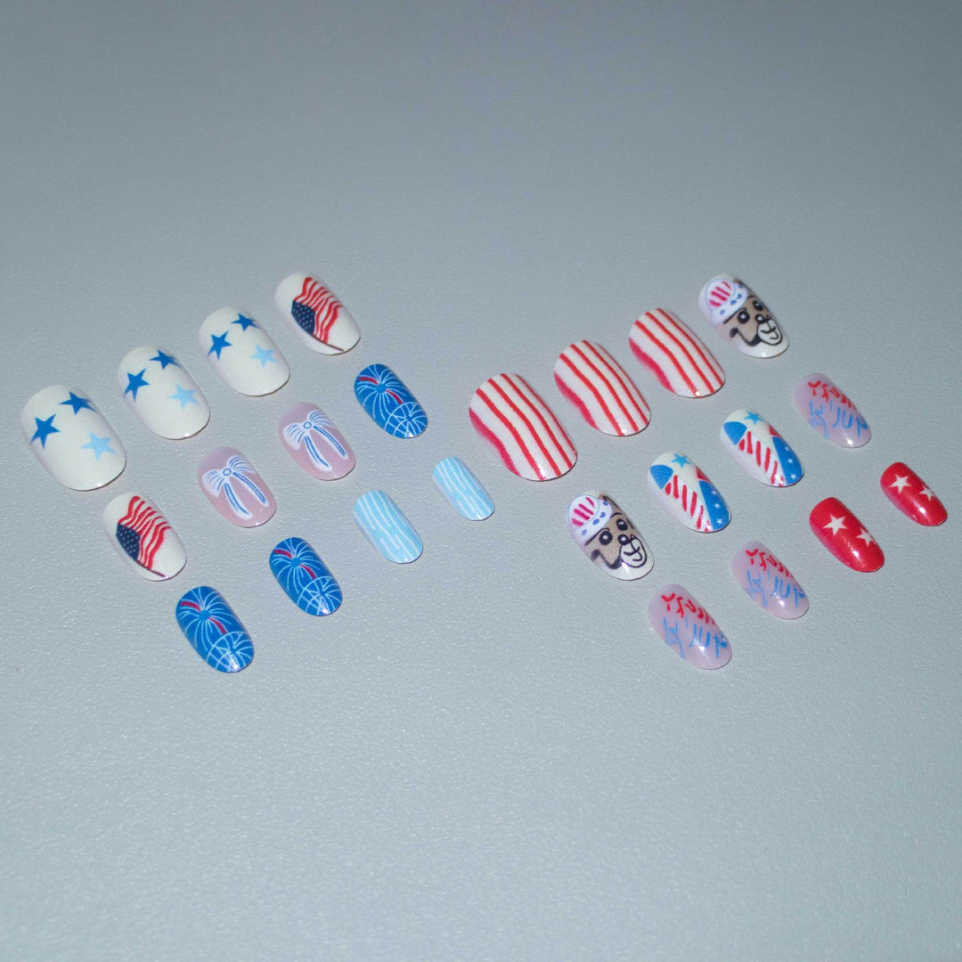 Creative Independence Day Nail Art Set