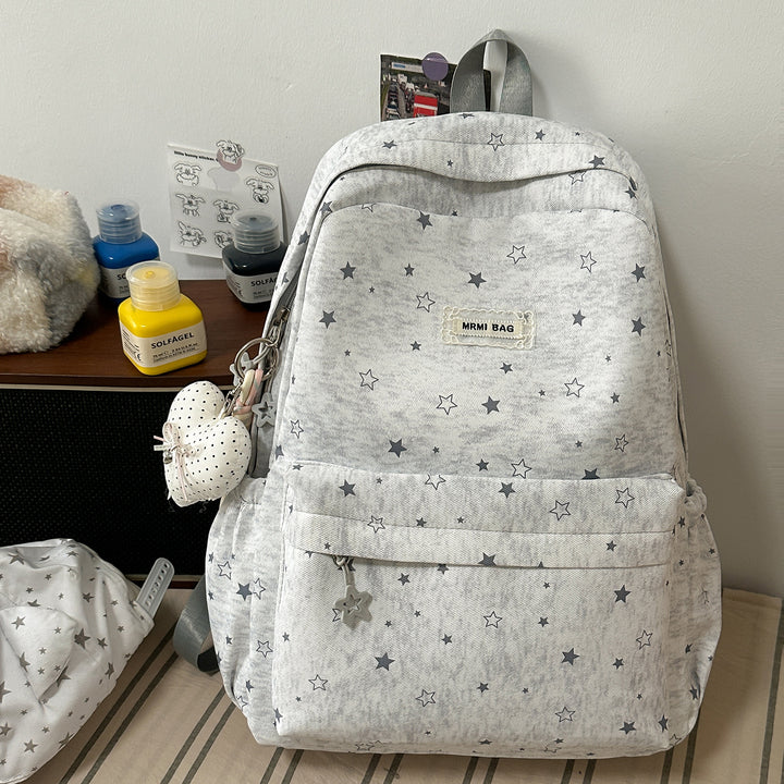 Star-Patterned Casual Backpack Stornfield