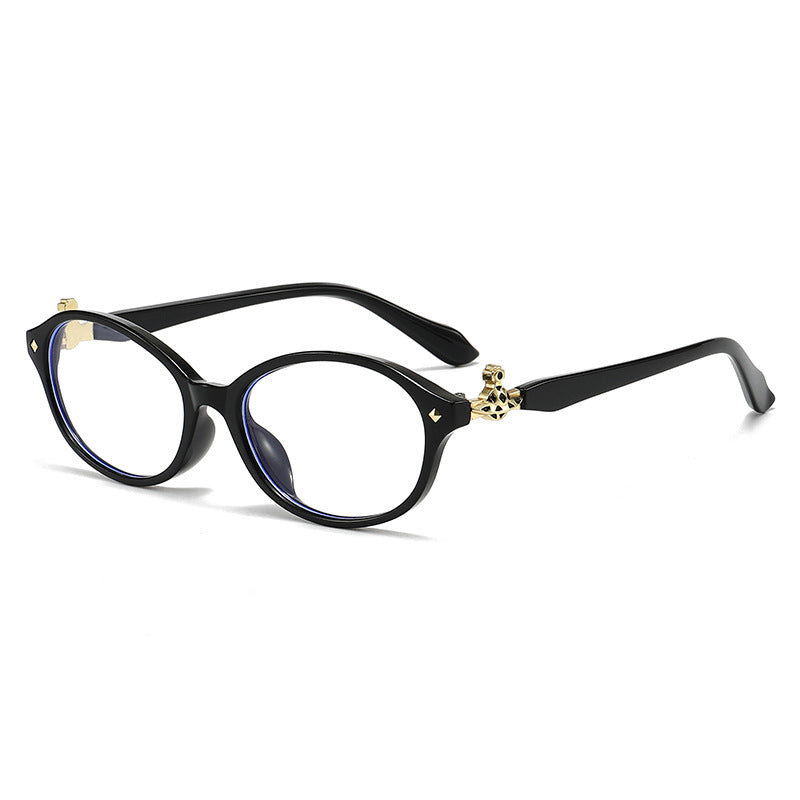 Women's fashionable optical glasses in elegant oval design with golden accents Stornfield