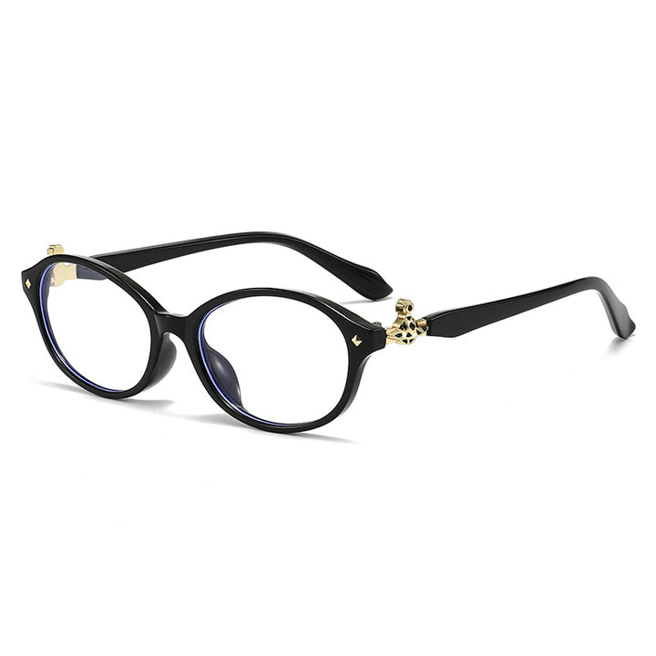 Women's fashionable optical glasses in elegant oval design with golden accents Stornfield
