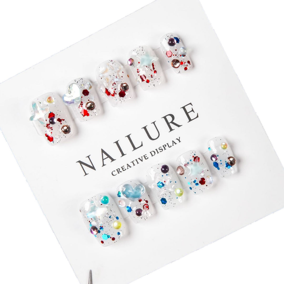 Artistic Decorative Press-On Nails