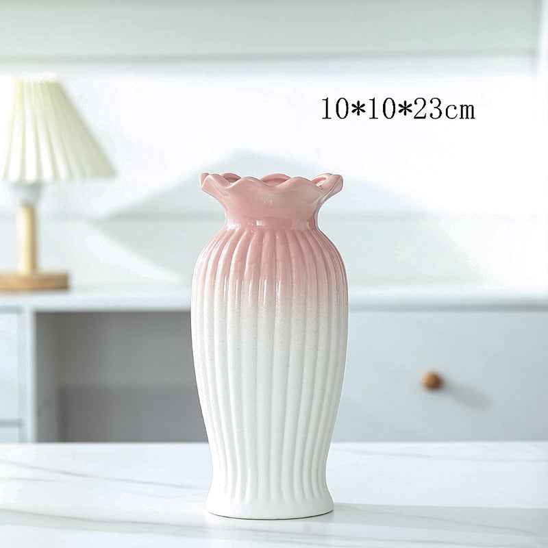 Elegant Floral Design Ceramic Vase Stornfeild