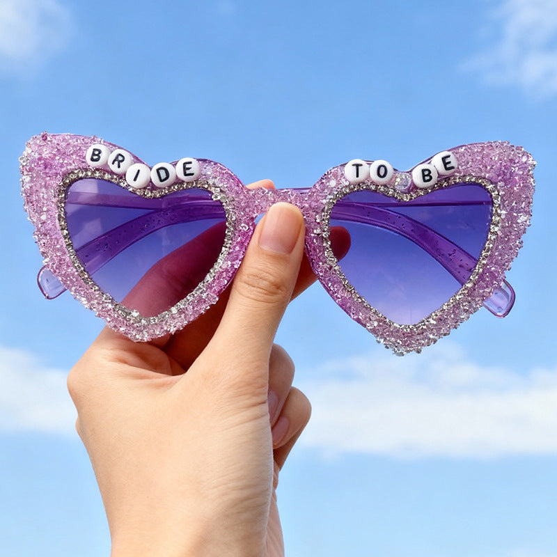 Rhinestone-Embellished Heart Sunglasses Stornfield