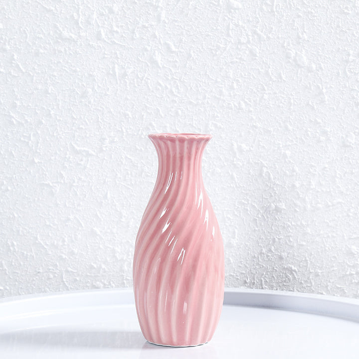 Decorative Spiral Ceramic Flower Vase Stornfeild