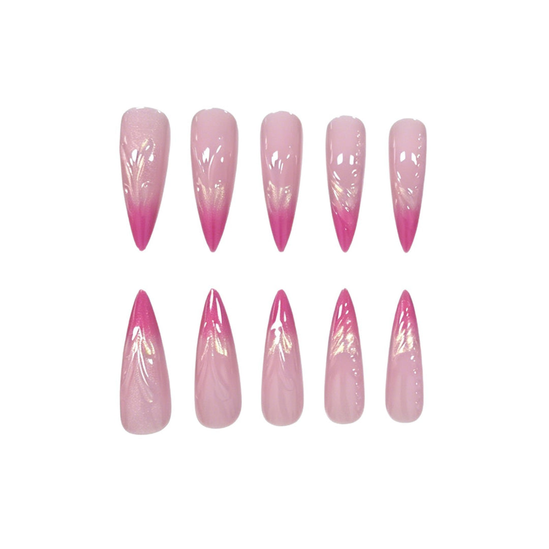 Artistic Accented Stiletto Nail Enhancements Stornfield