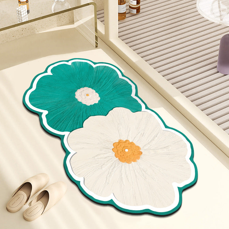 Floral-Themed Kitchen Runner Mat Stornfield