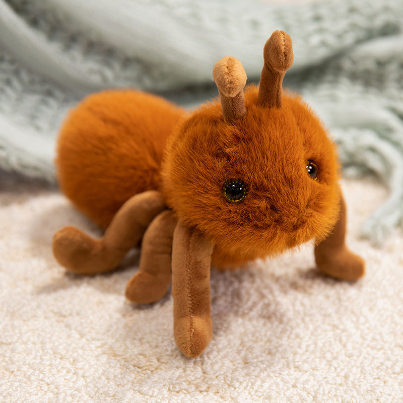 Plush Ant-Inspired Cuddle Toy with Multiple Velvety Legs and Soft Faux-Fur Stornfield