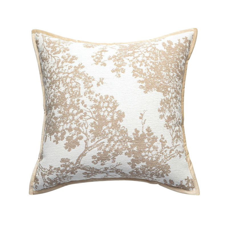 Soft and breathable decorative cushion with velvet cover