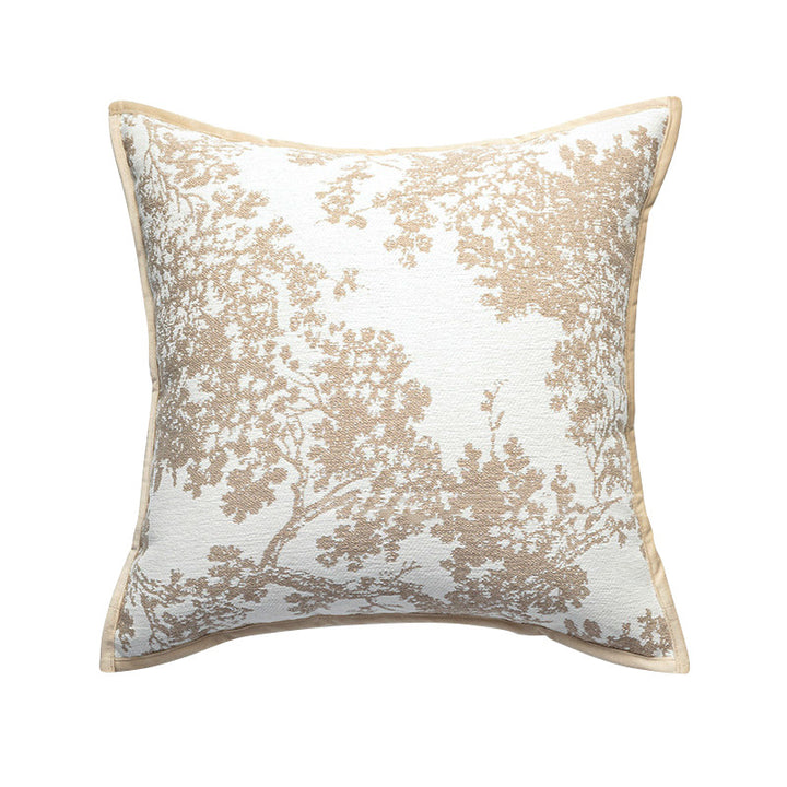 Soft and breathable decorative cushion with velvet cover