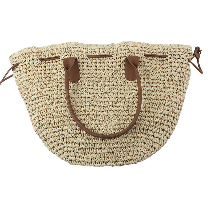 Trendy Backpack Bag Made of Woven Natural Material Stornfield