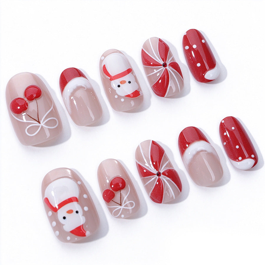 Christmas Themed Press-On Nails Stornfield