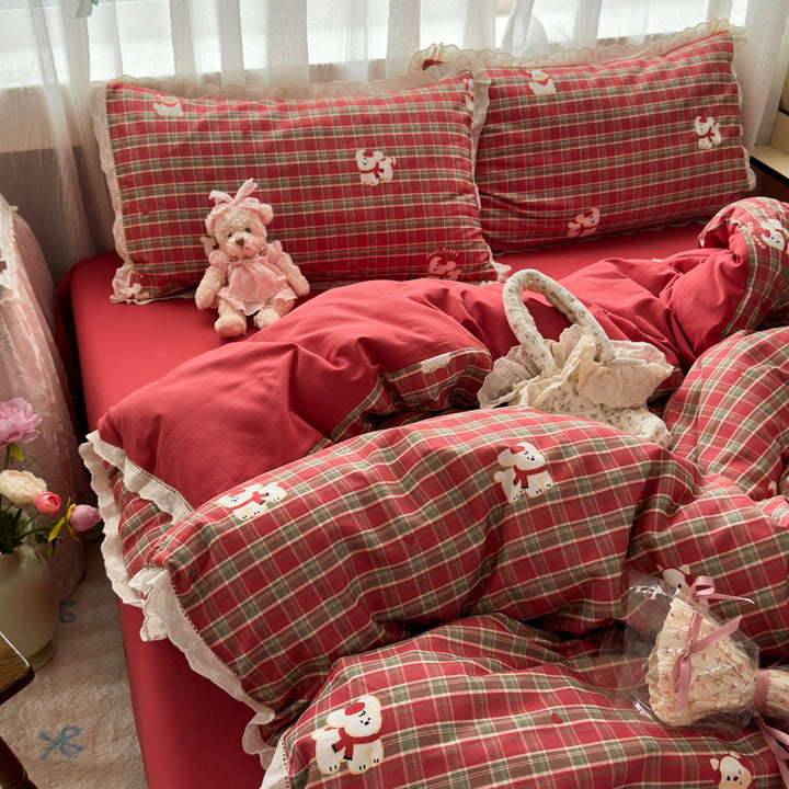 Cute Cartoon-Themed Duvet Cover Set