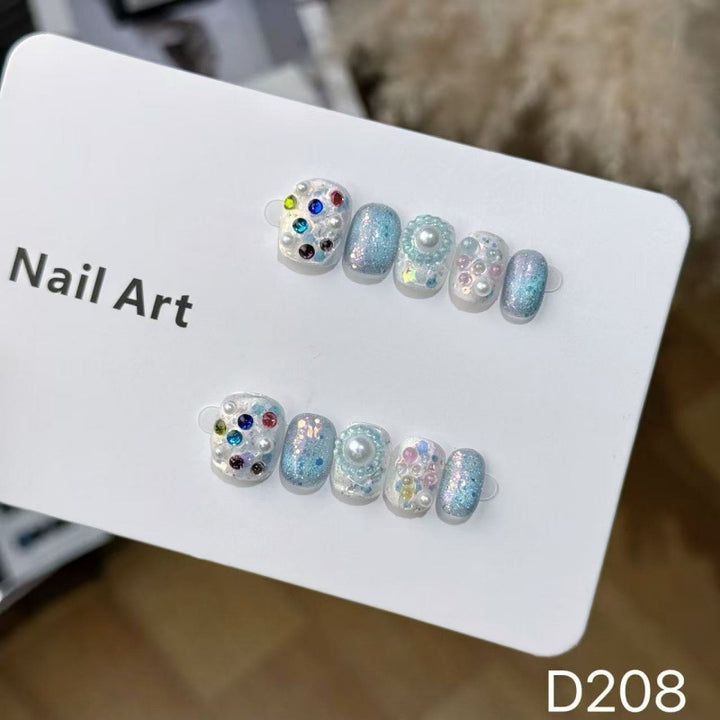Handmade Decorative Press-On Nail Set