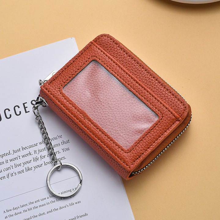 Textured  Zip Around Card Holder Stornfield