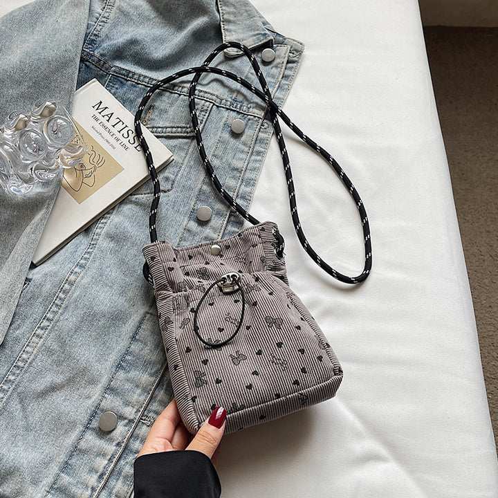 Casual Drawstring Mini Crossbody Bag