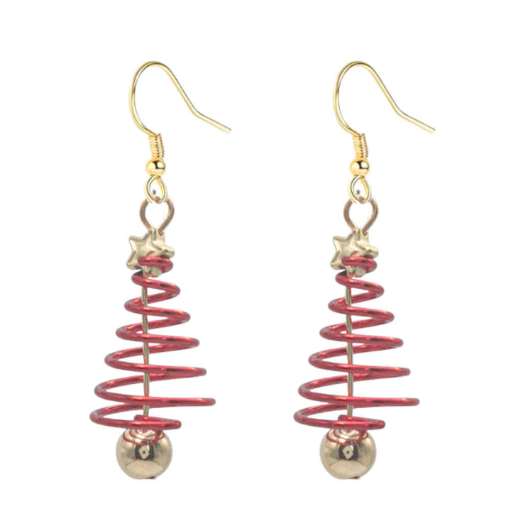 Whimsical Christmas Tree Dangle Earrings Stornfield