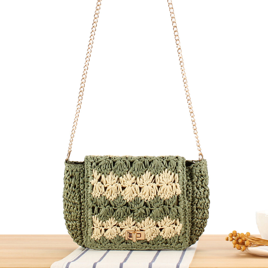 Handbag in Braided Flower Pattern Stornfield