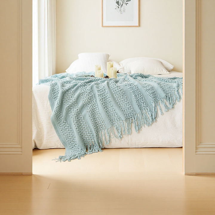 Cozy Knit Throw Blanket