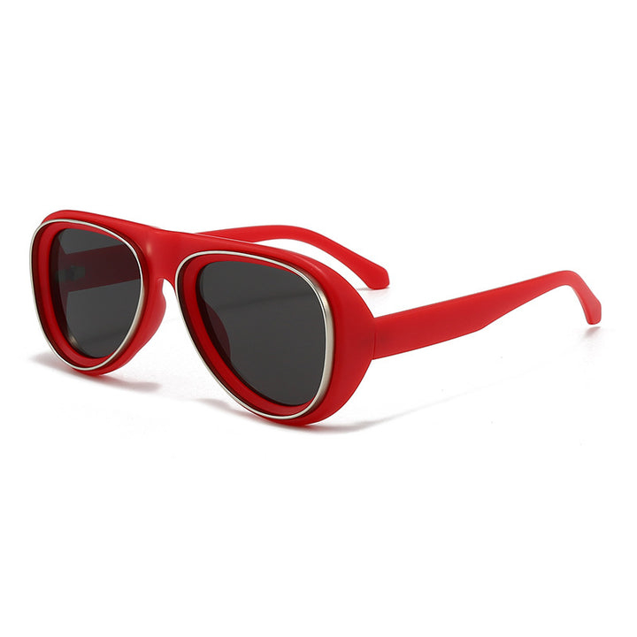 Women's fashionable retro sunglasses with wide frame Stornfield