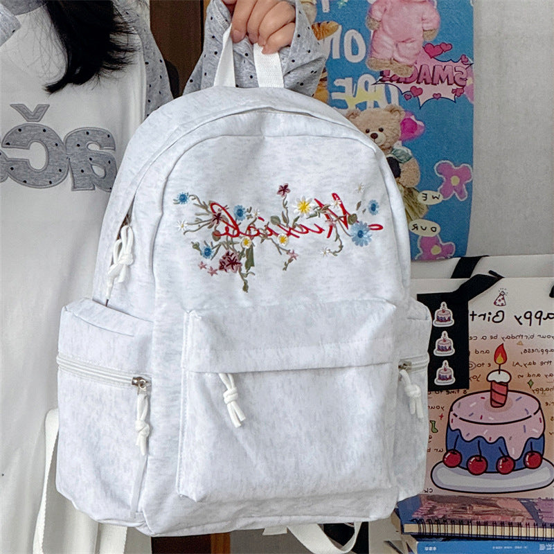Stylish Embroidered Multi-Pocket Backpack Stornfield