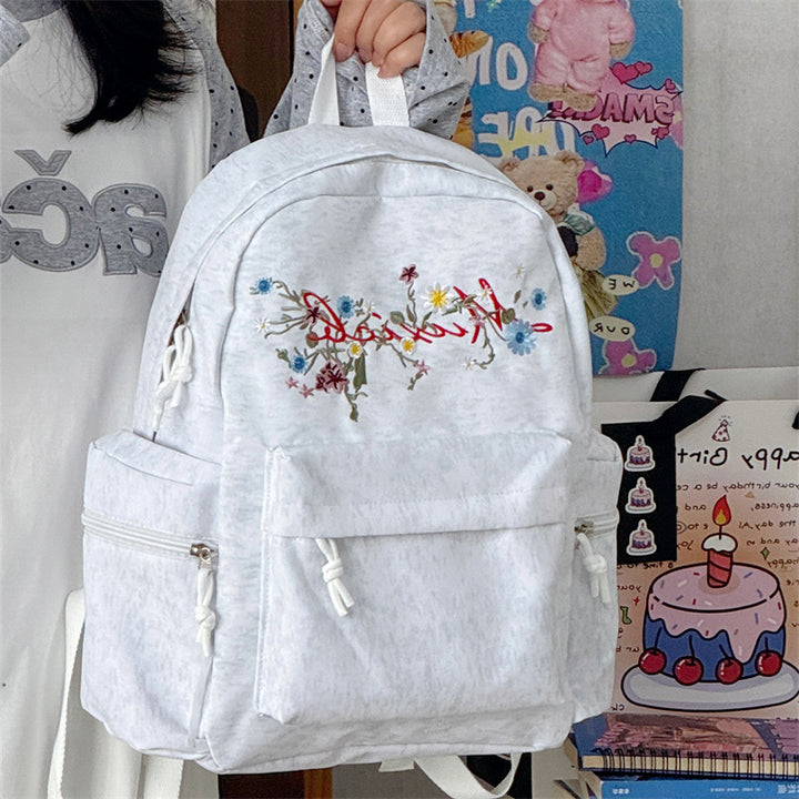 Stylish Embroidered Multi-Pocket Backpack Stornfield