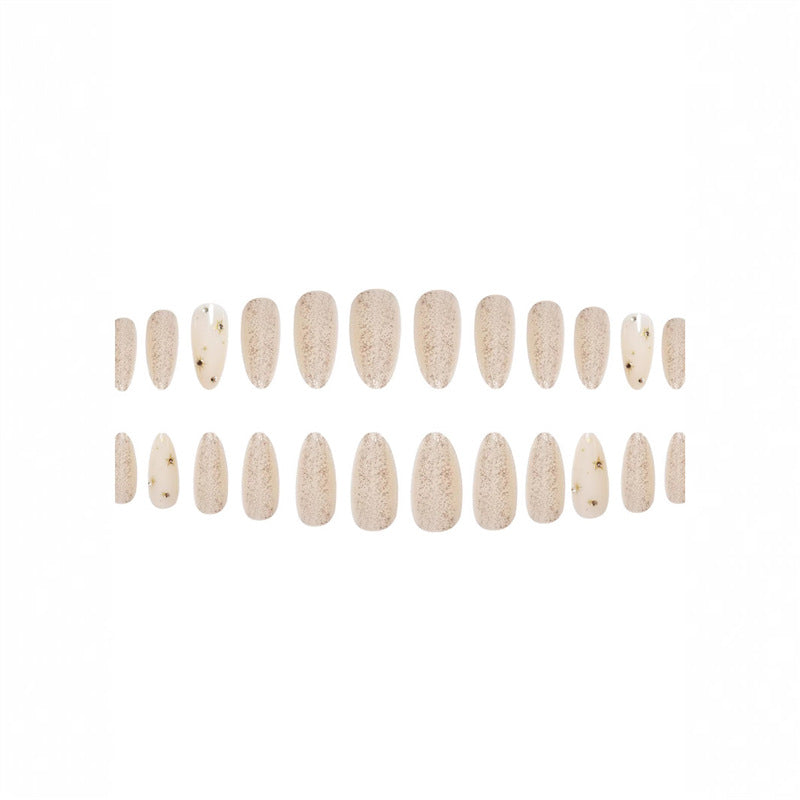 Glittering Almond-Shaped Press-On Nails Stornfield