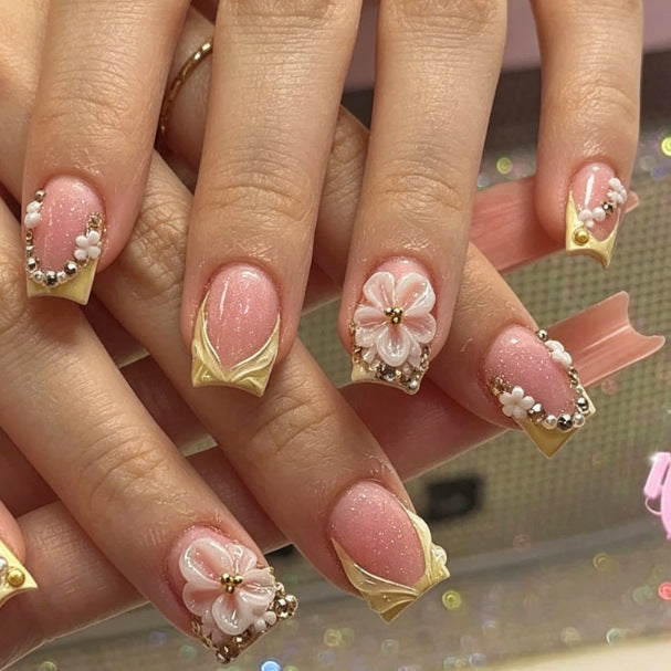 Floral 3D Nail Art Enhancements Stornfield