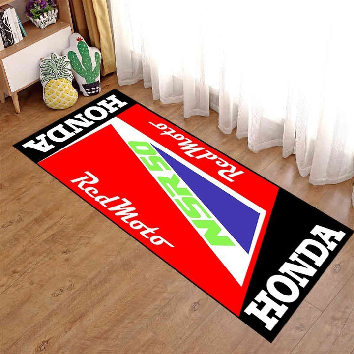 Motorcycle-Themed Area Mat