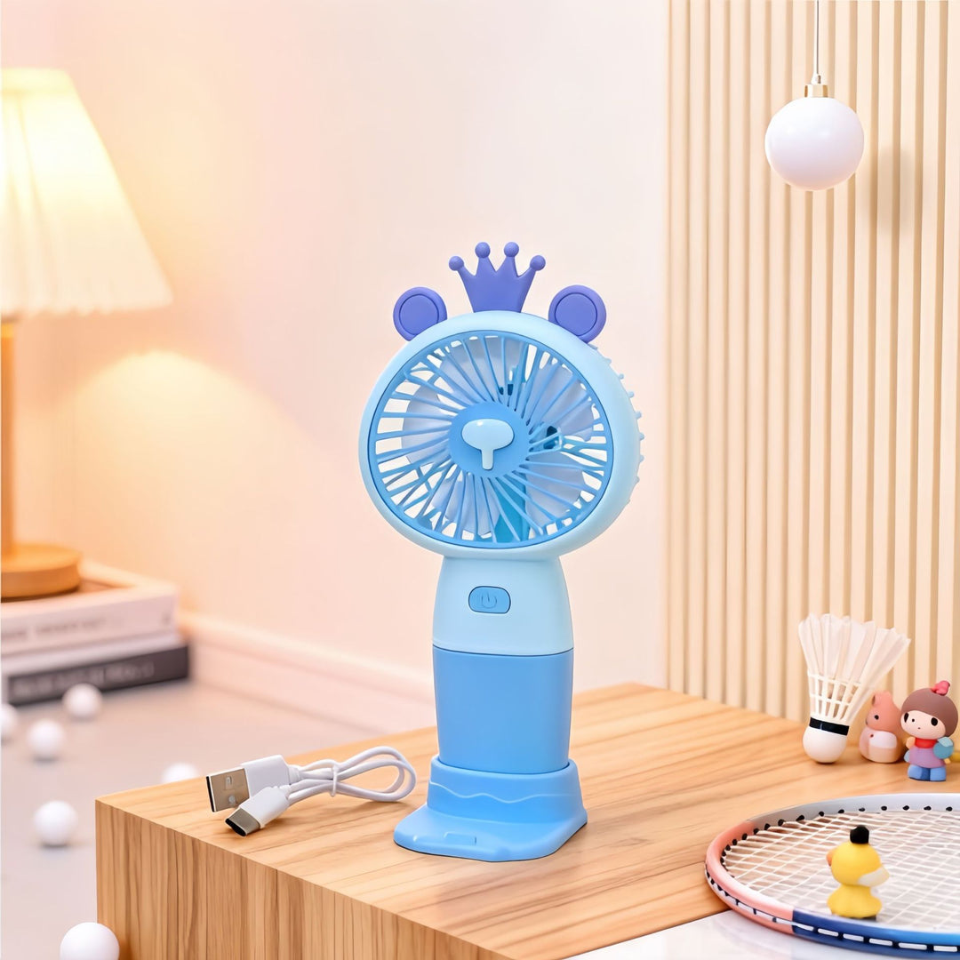 Ladies Portable Hand Fan with Cute Rabbit Design Stornfield