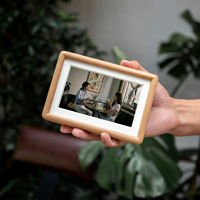 Natural Wood Decorative Photo Frame for Home
