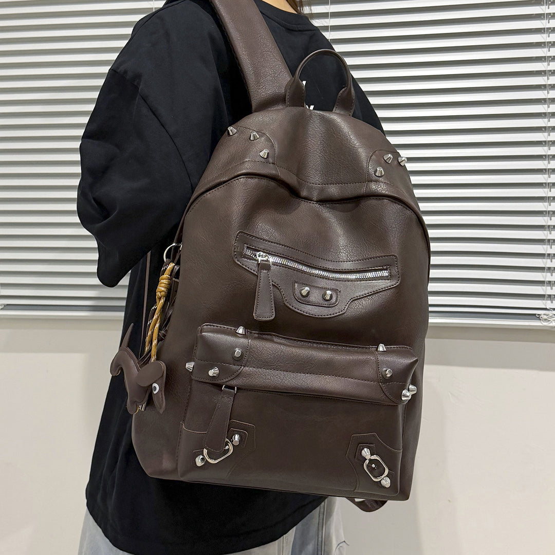 Stylish Casual Leather Backpack Stornfield