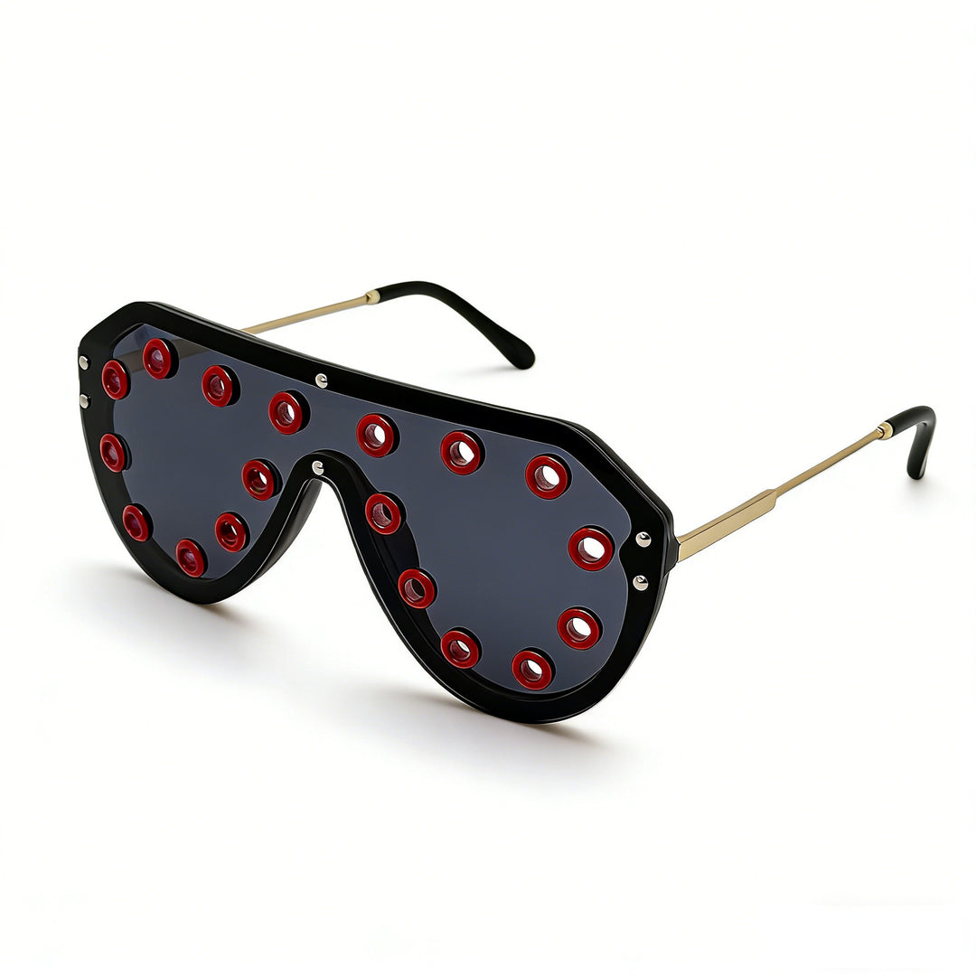 Women's statement sunglasses in futuristic design with decorative elements Stornfield