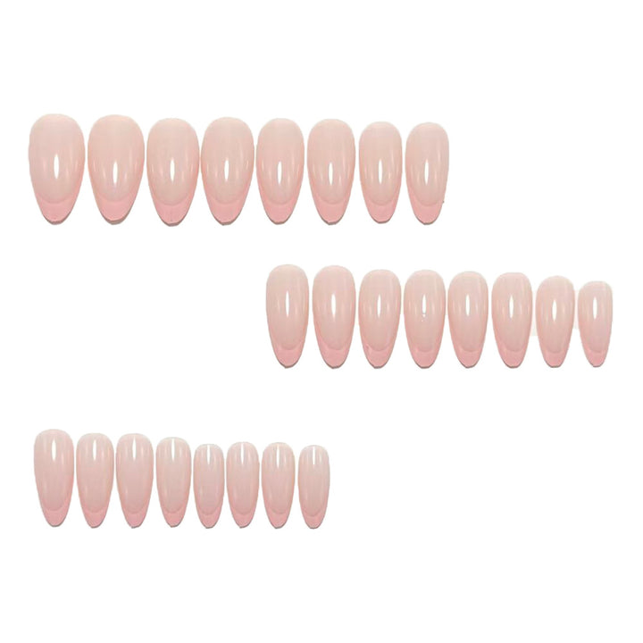 Elegant Stiletto Fake Nails with Filigree French Tip Design Stornfield