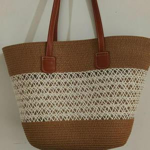 Oversized Beach Bag Made of Woven Material Stornfield