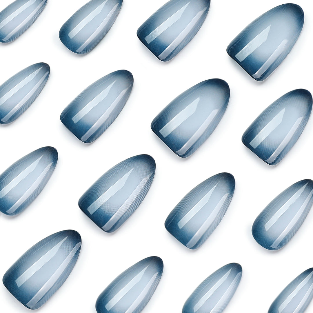 Stiletto Artificial Nails with Matte Ombre Design Stornfield