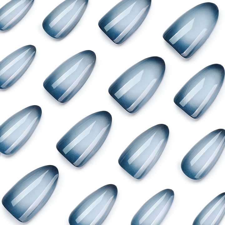 Stiletto Artificial Nails with Matte Ombre Design Stornfield