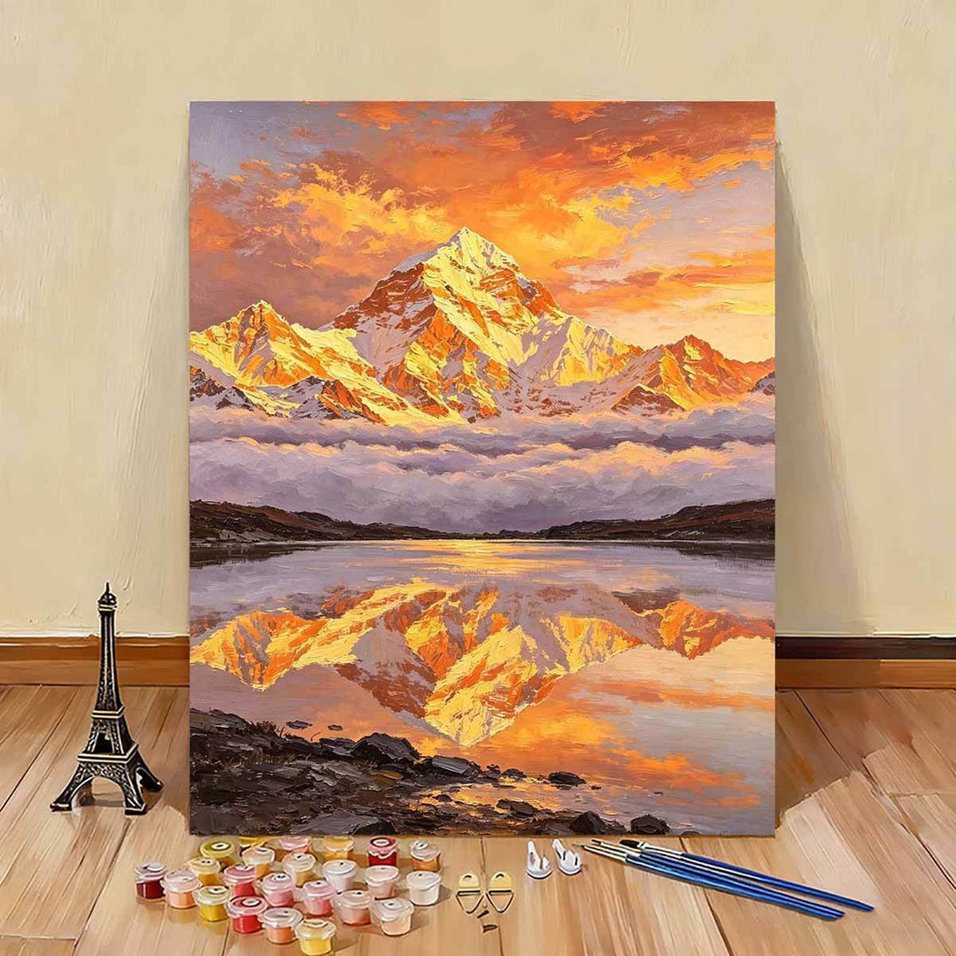 Scenic Mountain Landscape Paint by Numbers Art Kit Stornfield