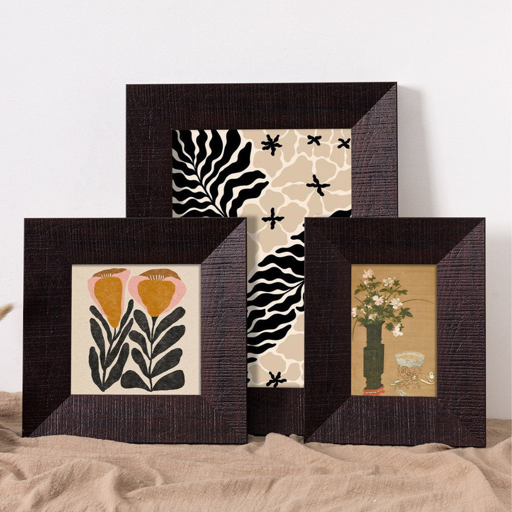 Artistic Framed Coffee Artwork Display for Home
